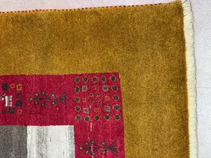 New Gold Persian Gabbeh 5' X 7'