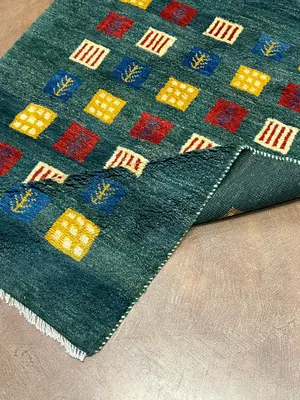 New Green Persian Gabbeh 4' X 6'