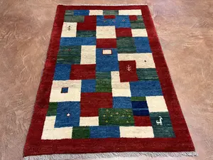 New Multi Persian Gabbeh 4' X 6'