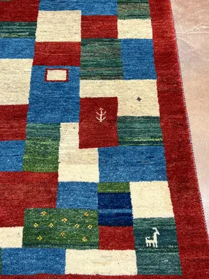 New Multi Persian Gabbeh 4' X 6'