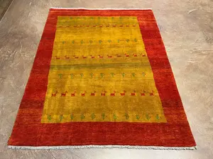 New Gold Persian Gabbeh 4' X 6'