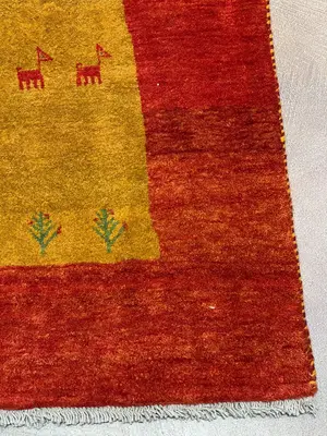 New Gold Persian Gabbeh 4' X 6'