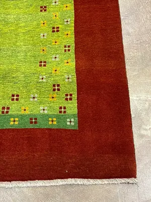 New Green Persian Gabbeh 5' X 7'