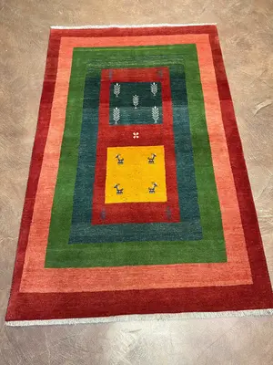 New Multi Persian Gabbeh 5' X 7'
