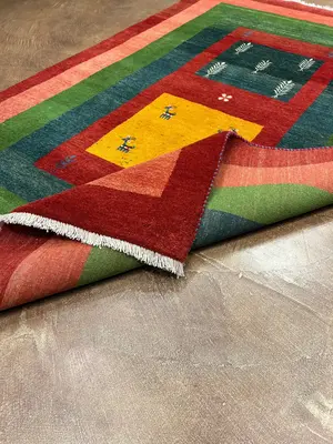 New Multi Persian Gabbeh 5' X 7'