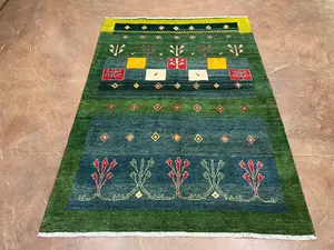 New Green Persian Gabbeh 5' X 7'