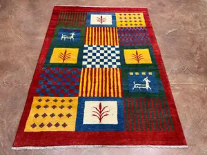 New Multi Persian Gabbeh 4' X 6'
