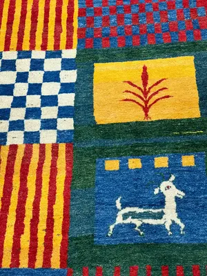 New Multi Persian Gabbeh 4' X 6'
