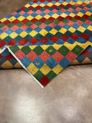 New Multi Persian Gabbeh 5'-6"x8'