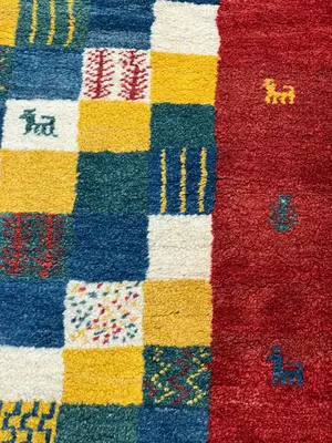 New Red Persian Gabbeh 4' X 6'
