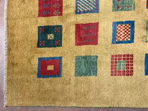 New Gold Persian Gabbeh 5'-6"x8'