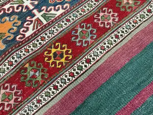 Antique Multi Persian Shah Savan Sumak 3' X 5'