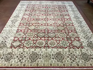 New Red India Agra 9' X 12'