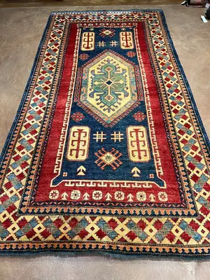 Vintage Navy Afghanistan Afghani Tribal Runner