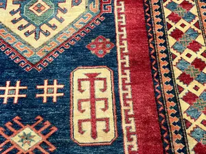 Vintage Navy Afghanistan Afghani Tribal Runner