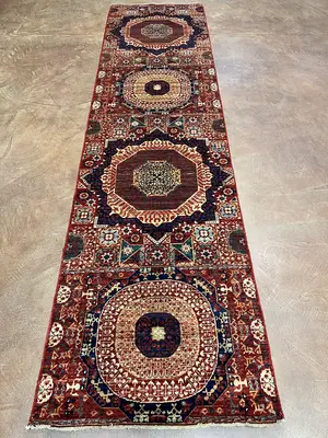 New Red Afghanistan Mamluk Runner