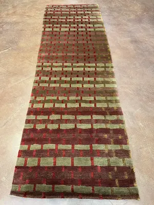 New Rust Nepal Modern Nepalese Runner
