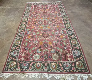 New Red Romania Besarabian Kelim 6' X 9'