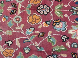 New Red Romania Besarabian Kelim 6' X 9'