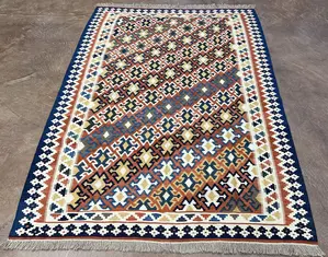 New Multi Persian Shirvan Kelim 5' X 7'