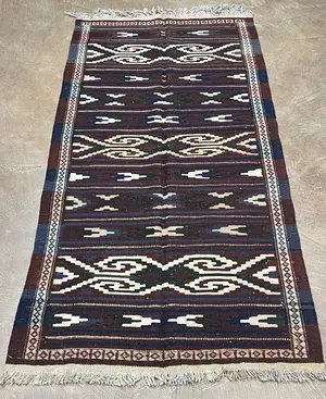 New Rust Afghanistan Kelim 4' X 6'