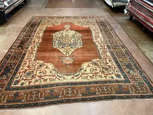 Antique Rust Persian Bakhshayesh 9' X 12'