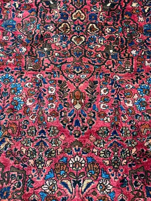 Antique Red Persian Saruk 4' X 6'
