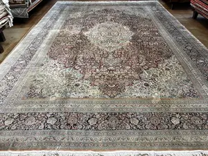 New Red China Silk Sino Persian Oversize