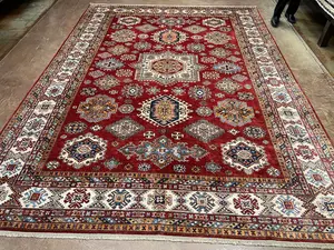 New Red Afghanistan Kazak 9' X 12'