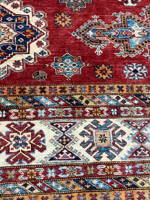 New Red Afghanistan Kazak 9' X 12'