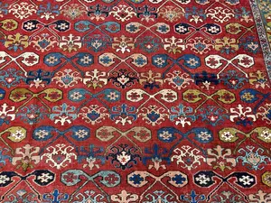 Antique Red Persian Heriz 9' X 12'