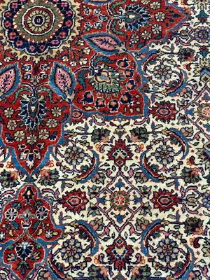 Antique Ivory Persian Saruk Oversize