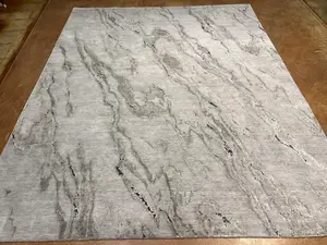 New Grey India Modern Art Collection 8' X 10'