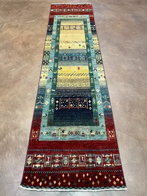 New Multi Afghanistan Gabbeh Runner