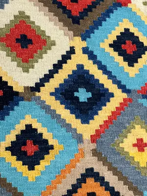 New Multi India Dhurrie 9' X 12'
