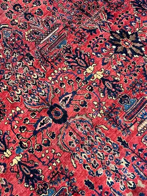 Antique Red Persian Saruk Oversize