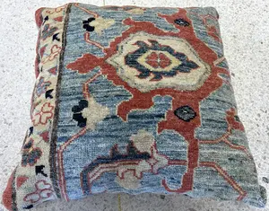 Vintage Blue Pakistan Sultanabad Pillow
