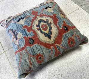 Vintage Blue Pakistan Sultanabad Pillow