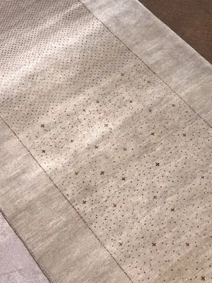 New Ivory India Gabbeh Runner