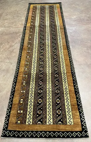 New Gold India Gabbeh Runner