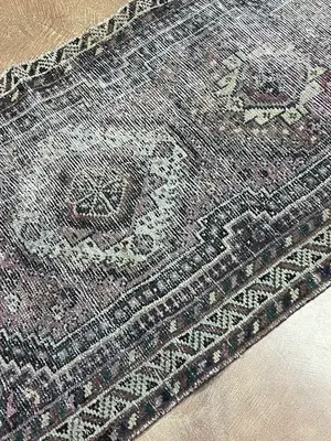 Vintage Purple Persian Qashqai Runner