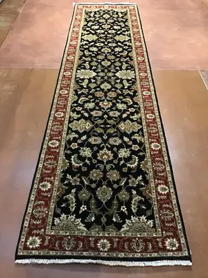New Black India Indo Persian Runner