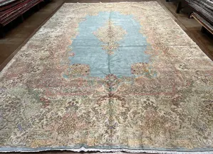 Antique Blue Persian Kermon Oversize
