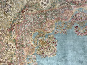 Antique Blue Persian Kermon Oversize