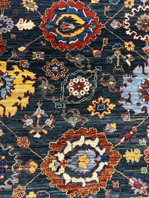 New Navy Afghanistan Modern Oushak 4' X 6'