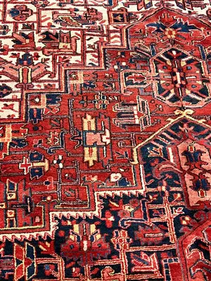Vintage Red Persian Heriz Oversize