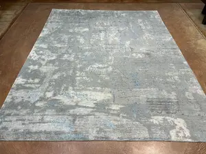 New Grey India Abstract Modern 8' X 10'