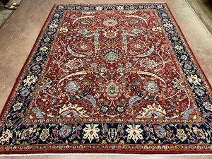 New Red Pakistan Modern Tribal 8' X 10'