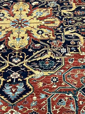 New Red Pakistan Serapi 9' X 12'