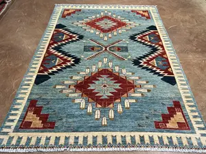 New Blue Afghanistan Navajo 6' X 9'